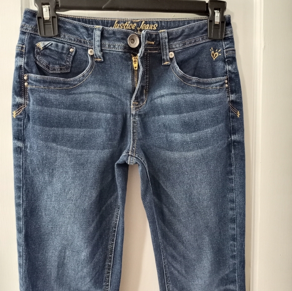 Girl's Justice Simply Low Skinny Jeans Jeggings Size 12R - Picture 5 of 11